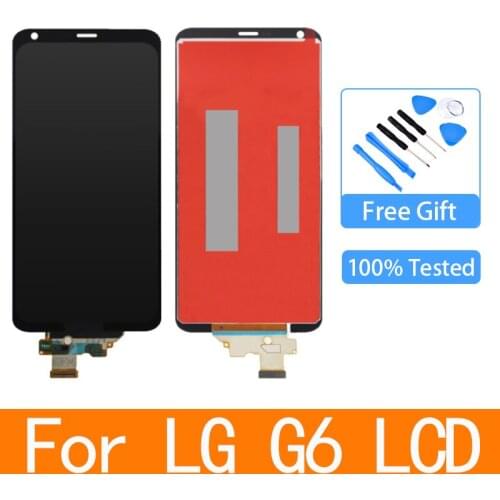 Original For LG G6 Lcd Display Touch Screen Digitizer Assembly Screen Replacement for LG G6 H870 H873 VS998 LCD with Frame