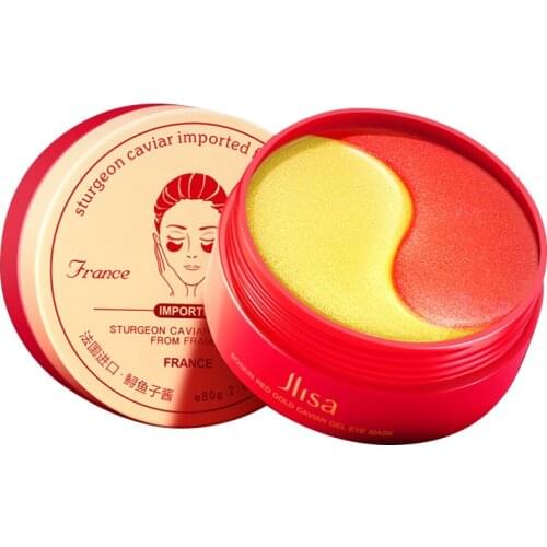 60pcs Caviar Moisturizing Eye Mask Patch Crystal Collagen Anti-Wrinkle Anti-Aging Remove Dark Circles Eye Care Korean Cosmetics