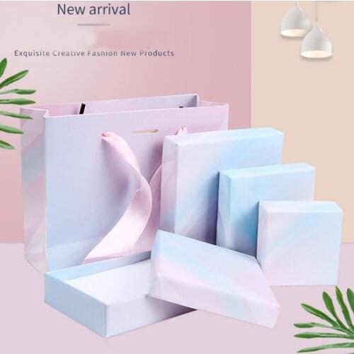 Gift Boxes Square jewelry organizer shape box Engagement Ring For Earrings Necklace Bracelet Display Holder White Sponge 40pcs