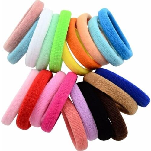 Hot 40pcs/lot 4.3 cm 20 Colors Kids Cute Hair Band Elastic Hair Band Ribbon Accessories Headband DIY 816