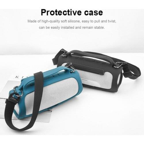 Portable Silicone Travel Case Replacement Portable Protective Cover With Shoulder Belt For JBL Charge4 Drop Shipping Hot