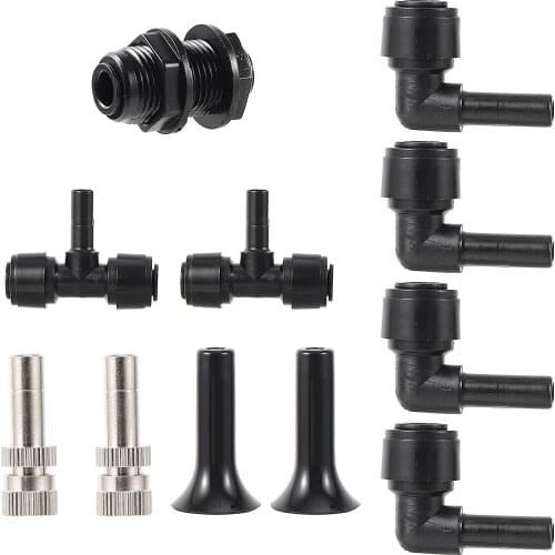 Adjustable Universal Atomization Nozzle Kit Garden Irrigation Greenhouse Cooling Humidification Nebulizer Landscaping Decoration