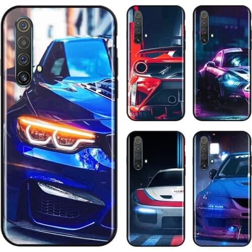 Luxury Car Line Art For OPPO Find X3 X2 K5 K3 R17 R15 R9S F19 F15 F11 F9 F7 F5 Neo lite Pro Black Soft Phone Case