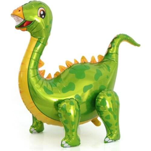 Assembly stand aluminium film dinosaur balloon birthday party supplies toys cartoon to push small gift sweep the street