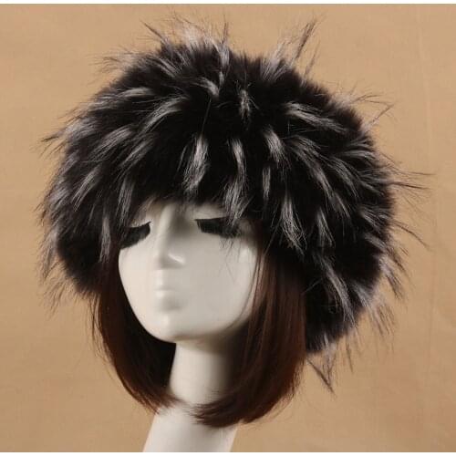 Autumn Winter Russian Fashion Unisex Bomber Hat Women Men Fur Hats Thick Warm Faux Fox Fur Fuffy Cap Headwear
