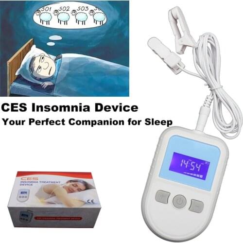 Cranial Electrotherapy Stimulator Treatment Insomnia Depression Fall Asleep Sleep Aid Device Portable Physical Therapy Anxiety