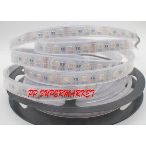 5M DC12V 24V 4in1 Colors LED RGBW RGB+White 5050 SMD Flexile LED Strip IP67