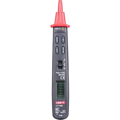 UNI-T Pen Type Digital Multimeter UT118B Voltage Resistance Capacitance Measure Instrument Electrician Maintenance Tools