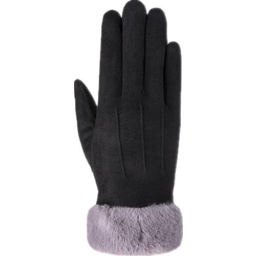 Winter Thermal Gloves Women WindProof Warm Cashmere Mittens Winter Gloves Wrist Womens Defense Cold Touch Screen Driving Gloves