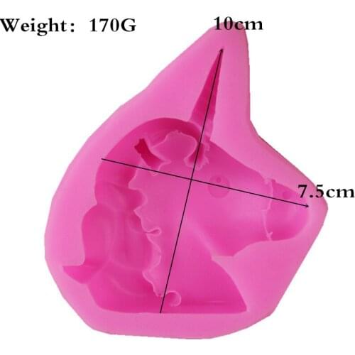 Liquid Fondant Mould Aromatherapy Plaster MouldUnicorn Meteor Tail Cake Decoration Silicone Mould Chocolate Mould DIY A1679