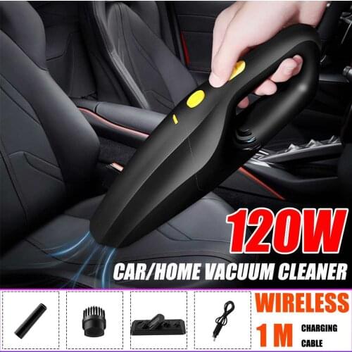 120W 3600mbar High Suction Car Vacuum Cleaner Car Home Wet And Dry Dual-use Vacuum Cleaner Handheld 12V Mini Car Vacuum Cleaner