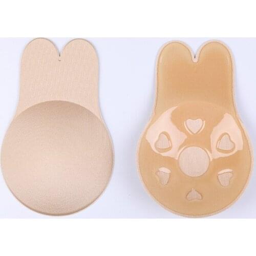 2pairs/lot Reusable Silicone Nipple Cover Pasties Stickers Adhesive Breast Lift Up Tape Push Up Invisible Bra Rabbit Cache Teton