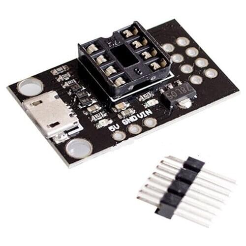 2pcs ATtiny13A / ATtiny25 / ATtiny45 / ATtiny85 Pluggable ATTINY Development Programming Bare Board