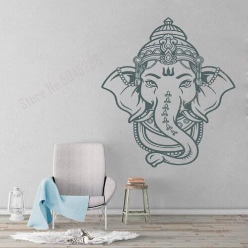 God Indian religion elephant belief Patronus wall sticker goddess Ghana Thapapa temple wall paper decoration worship Decals Z546