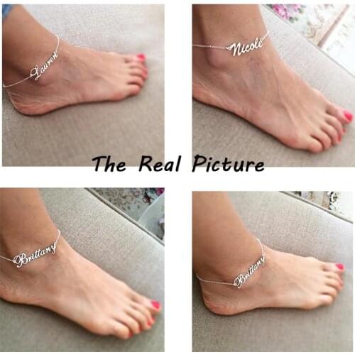 Personalized Name Anklets,Custom Name Anklets, Custom Jewelry, Custom Anklets, Anklets Women Men, Customized Gift for Her