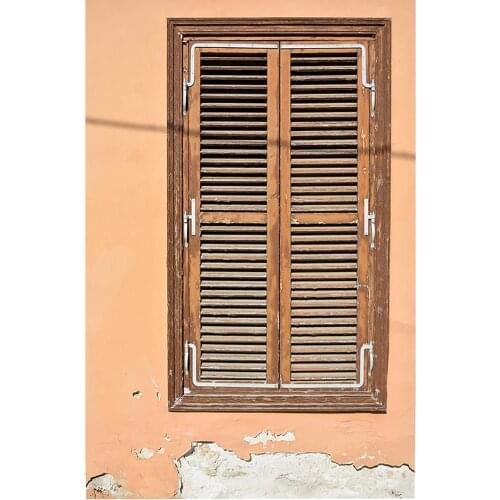 Cement Wall Wooden Window Photographic Backdrop Vinyl Cloth Backgrounds for Children Baby Portrait Pets Photocall Fond Photo