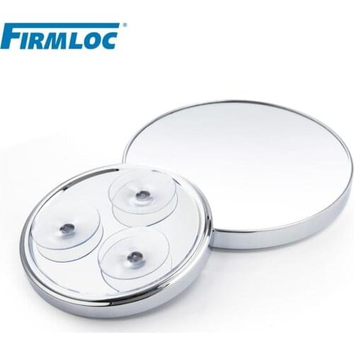 Firmloc 20cm 5X Magnifying Suction Cup Wall Mounted Round Bathroom Mirror Bath Makeup Cosmetic Make up Mirrors Accessories