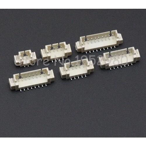 10PCS 1.25mm Connector SMD Vertical / Right Angle Type Male JST Socket 2/3/4/5/6/7/8/9/10/11/12/13/14P 1.25-AB