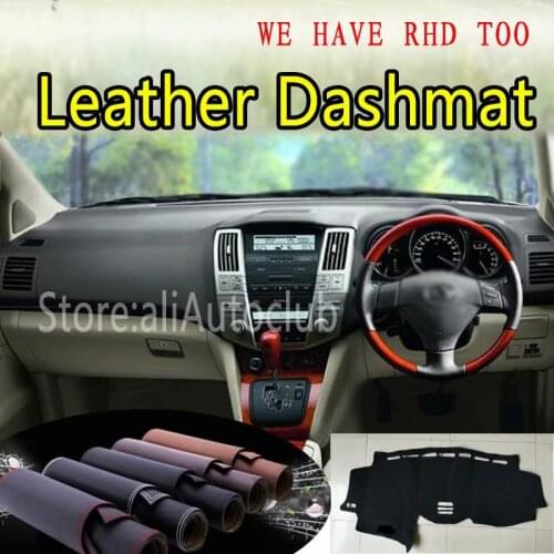 For Toyota Harrier 2003-2012 2011 2010 2009 2008 Leather Dashmat Dashboard Cover Dash SunShade Carpet Custom Car Styling LHD+RHD