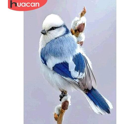 HUACAN Diamond Painting Kit Bird Home Decor Diamond Embroidery Mosaic Animal Cross Stitch Wall Stickers