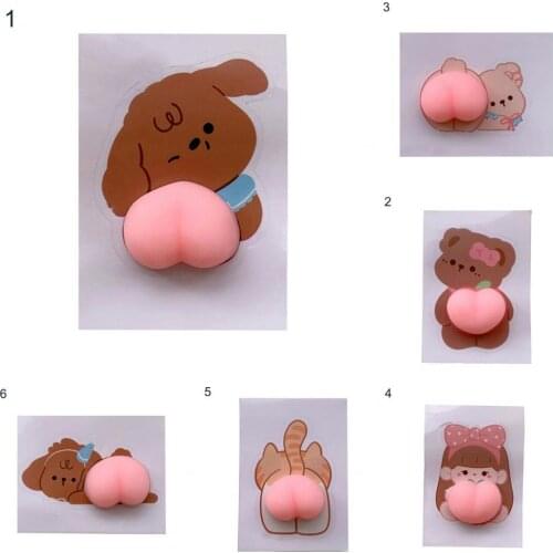 Anti-scratch Butt Shape Car Protective Sticker PET Lovely Pink Car Bumper Sticker Car Accessories jeep renegade Styling Moulding