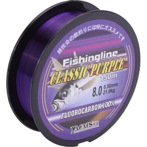 150m Monofilament Nylon Fishing Line Durable Strong Pull Fishing Wire Fluorocarbon Angling Leader Bulk Spool 0.4 To 8.0