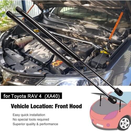 For Toyota RAV4 RAV 4 (XA40) 2012 - 2018 2pcs Front Hood Bonnet Carbon fiber Gas Struts Shock Damper Lift Supports Absorber