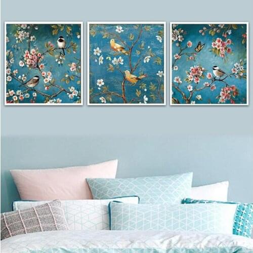 Needlework,DIY, Cross stitch,Flower,birds,Plant,Scenic,Diamond mosaic,Stickers,Pictures of rhinestones,wall painting,full,square