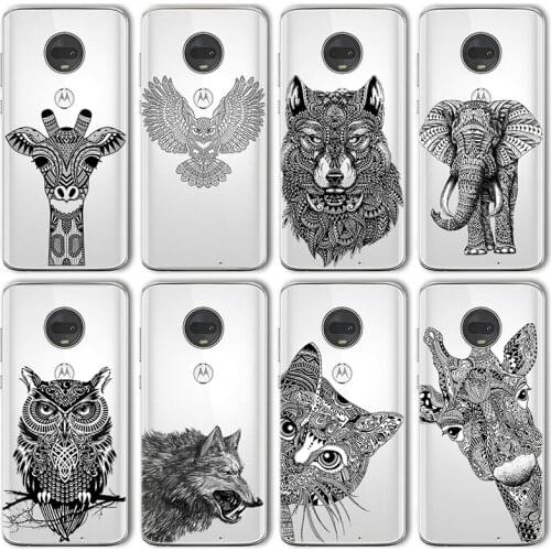 Ciciber Cute Totem Animal Case For Motorola Moto G10 G30 G9 G8 E7 E6S G7 G6 E6 G5 G5S E5 One Macro Plus Play Power Lite silicone