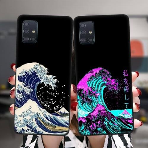 Great Wave Off Kanagawa Silicone Case For Samsung A52 A72 A51 A71 A50 A70 A02 A12 A42 A32 A31 A21S A41 A20 A30 A40 A11 Cover