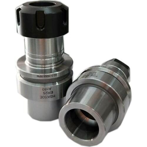Precision HSK50E ER25 80L HSK50 ER20 70Lcollet chuck toolholder handle for CNC lathe mill balance G2.5 25,000rpm CNC