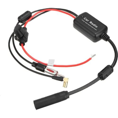 DC 9V-15V Universal Car Electronic Stereo Radio AM FM Amplified Antenna Kit Fit DAB Radios For Motorcycles Cars
