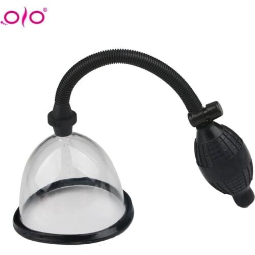 OLO Adult Massager Single Manual Vacuum Breast Pump Female Breast Suction Enlargement Device Boob Enhancement Sucker
