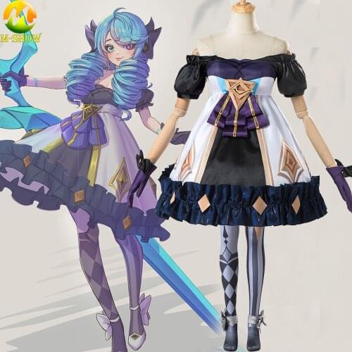 Game LOL Gwen Cosplay Costume Women Lolita Dress Halloween Uniforms for Adult Woman Any Size
