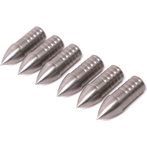 12pcs Stainless Steel Arrow Tips 150 200 grain Arrow Heads For ID 9.8 mm Arrow Shaft Archery Point Arrow Accessory Shooting