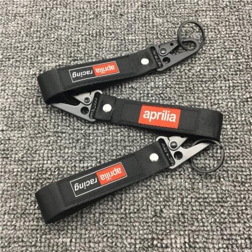 Motorcycle Racing Embroidery Key Holder Chain Collection Keychain For Aprilia Badge Keyring