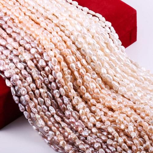 Irregular Special Rice-shaped Freshwater Pearl Loose Beads 36 Cm For DIY Bracelet Earring Necklace Sewing Craft Jewelry