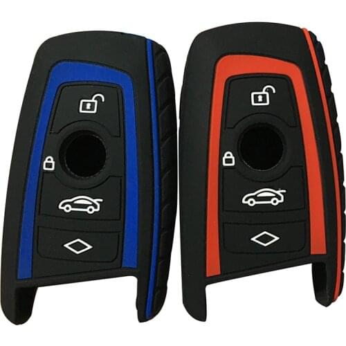 For BMW F25 F10 F20 F30 Z4 X1 X3 X4 M1 M2 M3 E90 1 2 3 5 7 SERIES Silicone Key Fob Cover Case Protect Skin Hood Remote Keyless