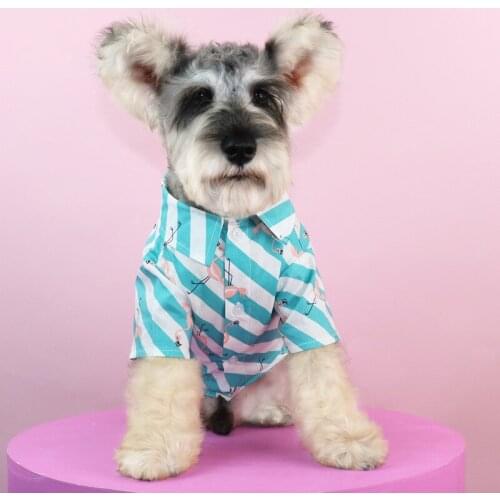 Summer Pet Printed Clothes For Dogs Floral Beach Shirt Jackets Dog Coat Puppy Costume Cat Spring Clothing Pets Outfits