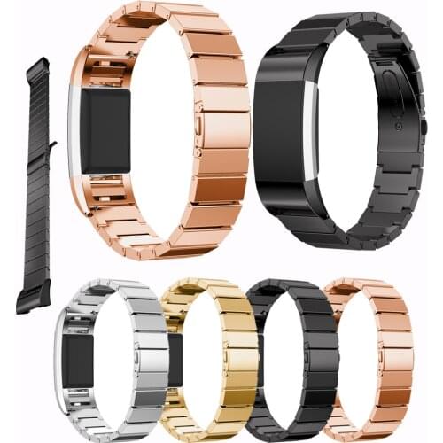 Metal Strap For fitbit charge 2 band strap Screwless Stainless Steel Bracelet For Fitbit charge2 Wrist bands Replace Accessories