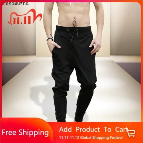 Beveled Pants Autumn New Pants Men Mens Slim Feet Harem Pants Casual Sports Pants Mens Trousers Men Joggers S-3XL Pants Men