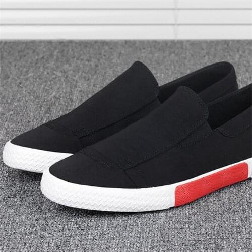 Mens Vulcanized Shoes Breathable comfy Canvas Shoes Mens Flat Shoes Men Moccasins Loafer Driving Lazy Lightweight Shoes