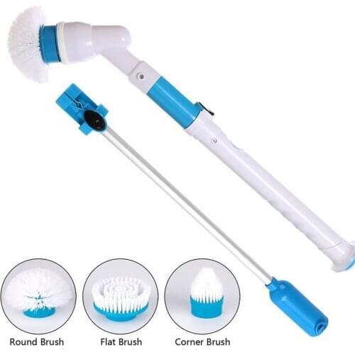 New Electric Spin Scrubber Cleaning Brush Wireless Charging Cleaning Brush Automatic Rotating Mop Long Handle Telescopic