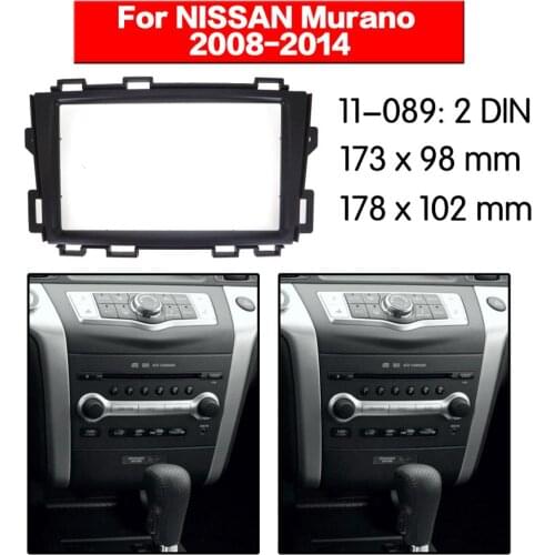 Stereo Panel Plate Car Radio Fascia Surround ForNISSAN Murano 2008 2009 2010 2011 2012 2013 2014 DVD Refitting Frame Dash Kit
