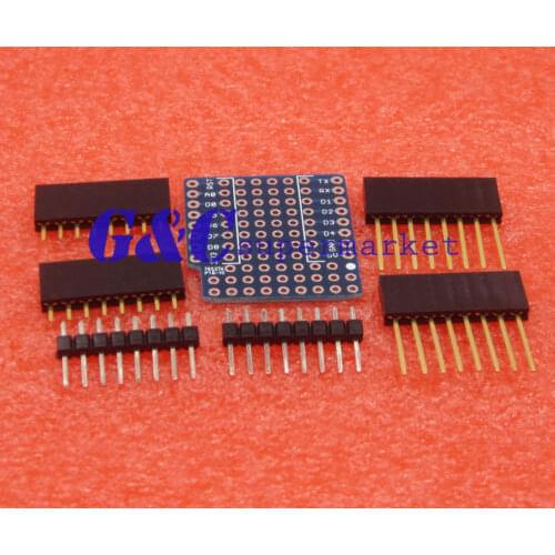 ProtoBoard Shield for WeMos D1 mini double sided perf board Compatible By WeMos