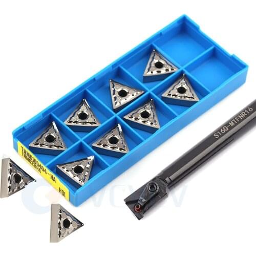 S16Q-MTFNR16 S20R S25S-MTFNL Lathe Internal Turning Tools Holder +10Pcs CNC Machine TNMG Carbide Insert Seismic Powerful Cutting