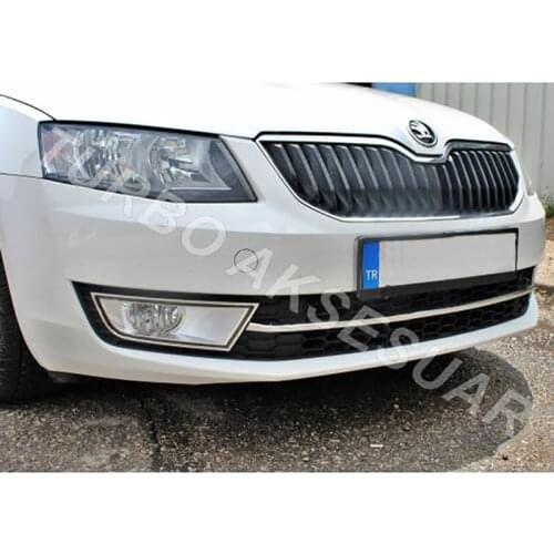 Skoda Superb Chrome Fog Frame Set 5 Piece (2015-)