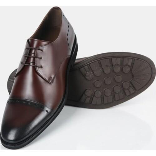 Modern Comfortable Stylish Four Season Mens Shoes Hand Painted Personalized 100% Genuine Leather