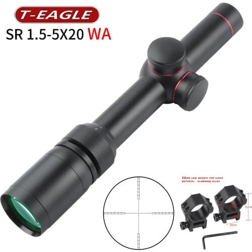 SR1.5-5X20 Wa Hk Jacht Rifles scope Rifle Scope Optische Gun Sight Shock Airsoft pistol Spotting scope for rifle hunting angel
