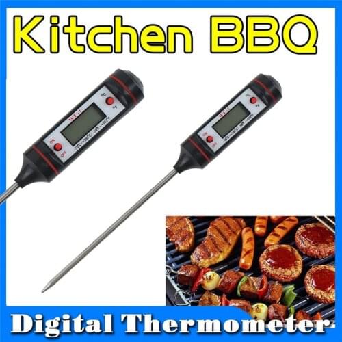 Accurate Kitchen BBQ Digital Probe Electronic Thermometer Barbecue Food Cake Meat Cooking Termometer Temperature Measuring Tool